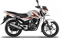 Bajaj Discover 125M Disc Silver Gold pictures