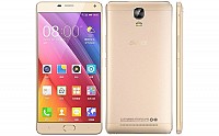 Gionee Marathon M5 Plus Champagne Gold Front,Back And Side pictures