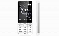 Nokia 230 White Front And Side pictures