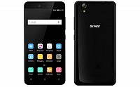 Gionee Pioneer P5L (2016) Black Front And Back pictures