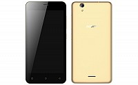 Gionee Pioneer P5 Mini Gold Front And Back pictures