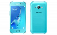 Samsung Galaxy J1 Ace Neo Blue Front and Back pictures