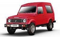 Maruti Gypsy King Hard Top Ambulance Ruby Red pictures