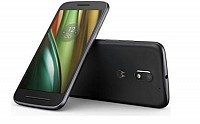 Motorola Moto E3 Power Black Front, Back And Side pictures