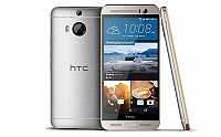 HTC One M9e Gold Silver Front,Back And Side pictures