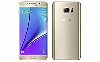 Samsung Galaxy Note 5 Dual SIM Gold Front And Back pictures