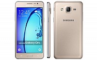 Samsung Galaxy On5 Gold Front, Back And Side pictures