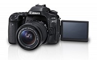 Canon EOS 80D Kit (EF-S18-55 IS STM) Front And Side pictures