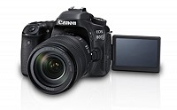 Canon EOS 80D Kit II (EF-S18-135 IS USM) Front And Side pictures
