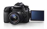 Canon EOS 70D Kit (EF-S18-55 IS STM) Front And Side pictures