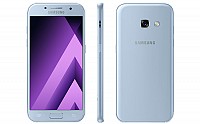 Samsung Galaxy A3 (2017) Blue Mist Front, Back and Side pictures