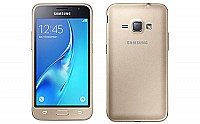 Samsung Galaxy J1 (4G) Gold Front and Back pictures