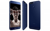Huawei Honor V9 Aurora Blue Front,Back And Side pictures