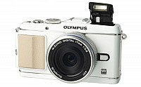 Olympus PEN E-P3 Front And Side pictures