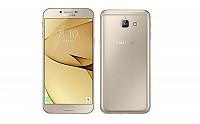 Samsung Galaxy A8 (2016) Gold Front and Back pictures