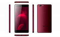 Elephone C1 Max Red Front, Back And Side pictures