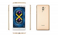 Huawei Honor 6X Gold Front,Back And Side pictures
