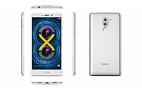 Huawei Honor 6X Silver Front,Back And Side pictures