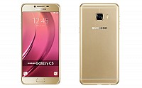 Samsung Galaxy C5 Gold Front and Back pictures