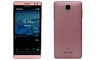 Panasonic Eluga I2 Rose Gold Front and Back pictures