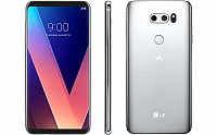 LG V30 Cloud Silver Front, Back and Side pictures