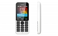 Nokia 215 White Front And Side pictures