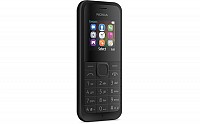 Nokia 105 Dual SIM Black Front And Side pictures