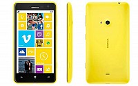 Nokia Lumia 625 Yellow Front,Back And Side pictures