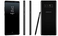 Samsung Galaxy Note 8 Midnight Black Front,Back And Side pictures