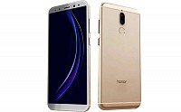 Huawei Honor 9i Prestige Gold Front,Back And Side pictures