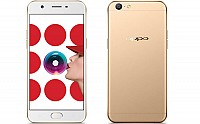 Oppo F3 Lite Gold Front And Back pictures