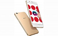 Oppo F3 Lite Gold Front, Back And Side pictures