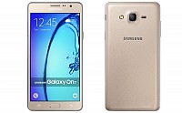 Samsung Galaxy On7 Pro Gold Front and Back pictures