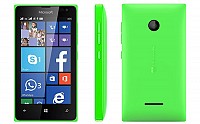 Microsoft Lumia 435 Bright Green Front,Back And Side pictures