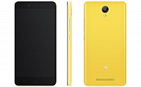 Xiaomi Redmi Note 2 Yellow Front, Back And Side pictures
