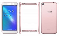 Asus ZenFone Live (ZB501KL) Rose Pink Front,Back And Side pictures