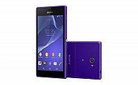 Sony Xperia M2 Purple Front,Back And Side pictures