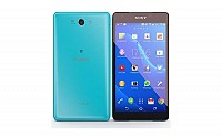Sony Xperia Z2a Turquoise Front And Back pictures