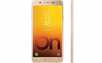 Samsung Galaxy On Max Gold Front And Side pictures