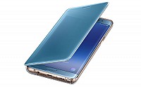 Samsung Galaxy Note Fan Edition Blue Coral Front and Side pictures