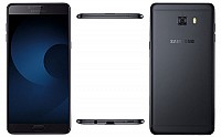 Samsung Galaxy C9 Pro Black Front, Back And Side pictures