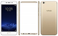 Vivo V5s Crown Gold Front,Back And Side pictures