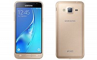 Samsung Galaxy J3 (2016) Gold Front and Back pictures