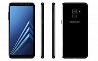 Samsung Galaxy A8+ (2018) Black Front,Back And Side pictures