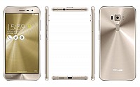 Asus ZenFone 3 (ZE552KL) Shimmer Gold Front,Back And Side pictures