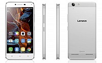 Lenovo Vibe K5 Platinum Silver Front,Back And Side pictures