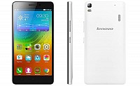 Lenovo A7000 White Front, Back And Side pictures