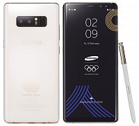 Samsung Galaxy Note 8 PyeongChang 2018 Olympic Games Limited Edition Front And Back pictures