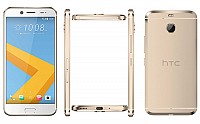 HTC 10 evo Pearl Gold Front,Back And Side pictures