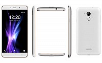 Coolpad Note 3 Plus Champagne-White Front,Back And Side pictures